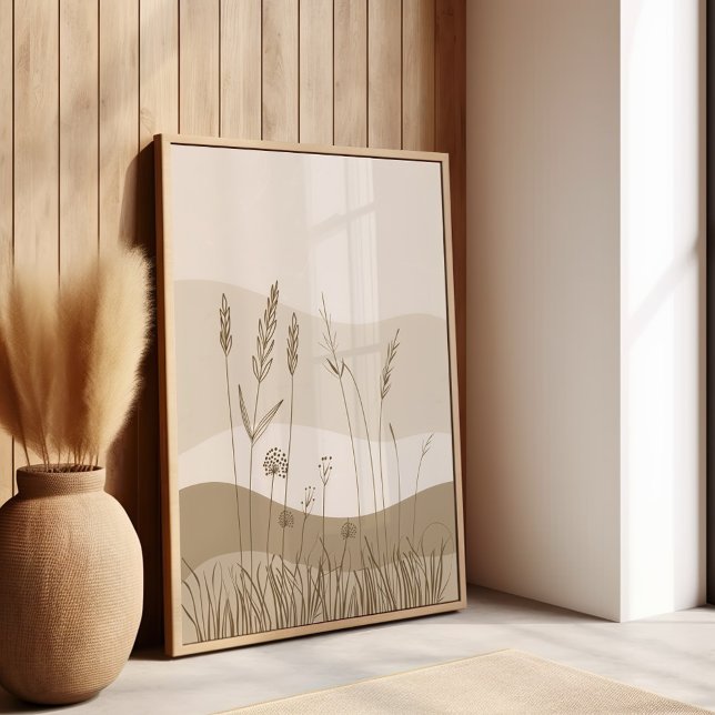 Botanische Landschaft Boho Poster (Von Creator hochgeladen)