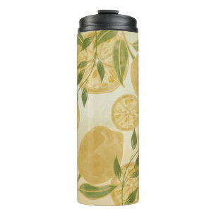 Botanische Lemon Greenery Thermosbecher