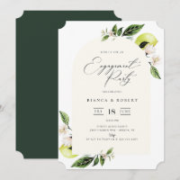 Botanische Lemons-Artrahmen-Engagement-Partei