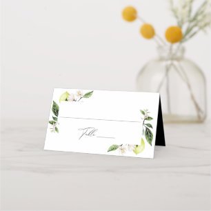 Botanische Lemons Hochzeiten Platzkarte