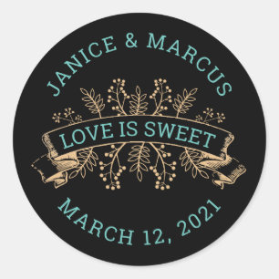 Botanische Liebe ist Sweet Stickers