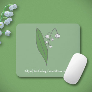 Botanische Lily der Blume Valley Pastel Mousepad