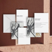 Botanische Moderne Einladung zur Hochzeit: Sammlun