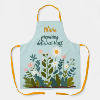 Botanische Moderne Elegante Personalisiert Schürze