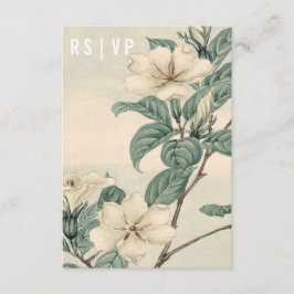 Botanische moderne RSVP-Karte RSVP Karte
