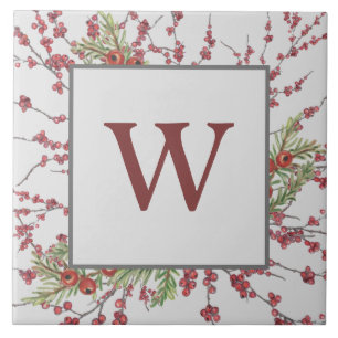 Botanische Monogram Fliese