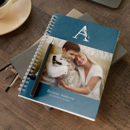 Botanische Monogrammgalerie von 4 Fotos Notizbuch