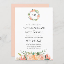 Botanische Monographie-Hochzeit des Sommers Einladung