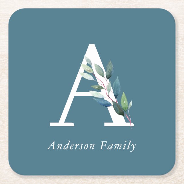 Botanische Monographie Rechteckiger Pappuntersetzer (Vorderseite)