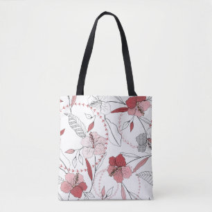 Botanische Motive. Abgeschiedene nahtlose Blume