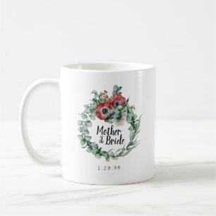 Botanische Mutter der Braut aus Roter Flora Kaffeetasse