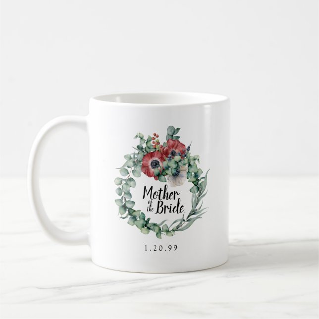 Botanische Mutter der Braut aus Roter Flora Kaffeetasse (Links)