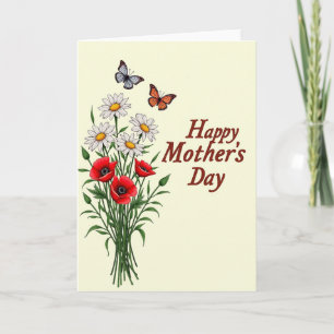 Botanische Muttertag Geschenkkarte Karte