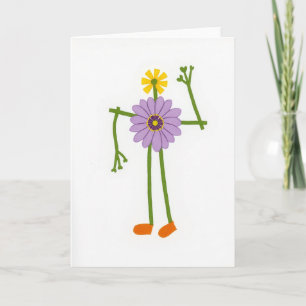 Botanische Muttertags-Figur-Karte Karte