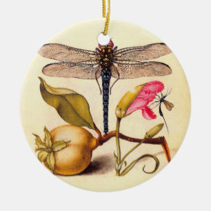 Botanische Natur der Libelle Keramikornament