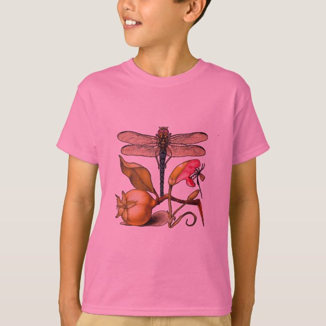 Botanische Natur der Libelle T-Shirt (Vorderseite)