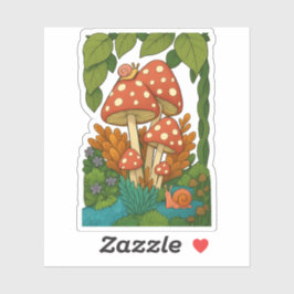 Botanische Naturkunst Aufkleber