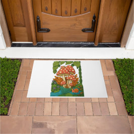 Botanische Naturkunst Fußmatte