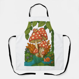 Botanische Naturkunst Schürze