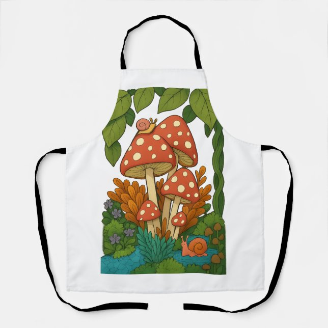 Botanische Naturkunst Schürze (Vorderseite)