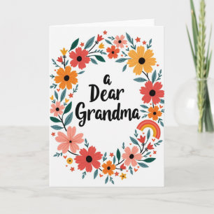 Botanische Oma Liebeskarte Karte