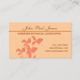 Botanische Orchideen-Blumen   illustration Visitenkarte