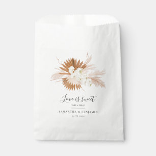 Botanische Pampas Grass Terracotta Hochzeit Geschenktütchen