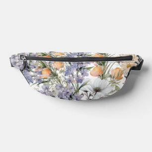 Botanische Pastellfarben Wildblume Blütensommer Bauchtasche