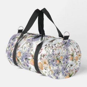Botanische Pastellfarben Wildblume Blütensommer Duffle Bag