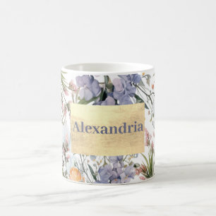 Botanische Pastellfarben Wildblume Blütensommer Kaffeetasse