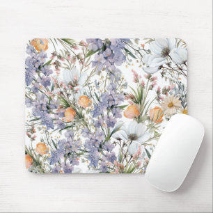 Botanische Pastellfarben Wildblume Blütensommer Mousepad