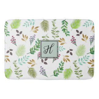 "Botanische Personalisierte Badematte