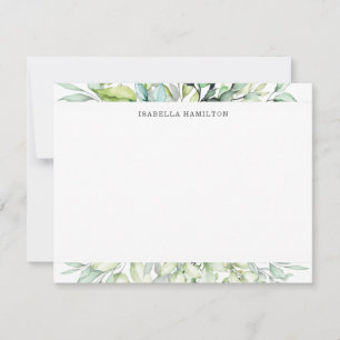 Botanische Personalisierte Stationierung Mitteilungskarte