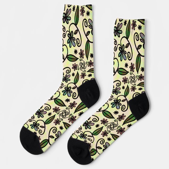 botanische Petalensocken Socken (Linkes Detail)