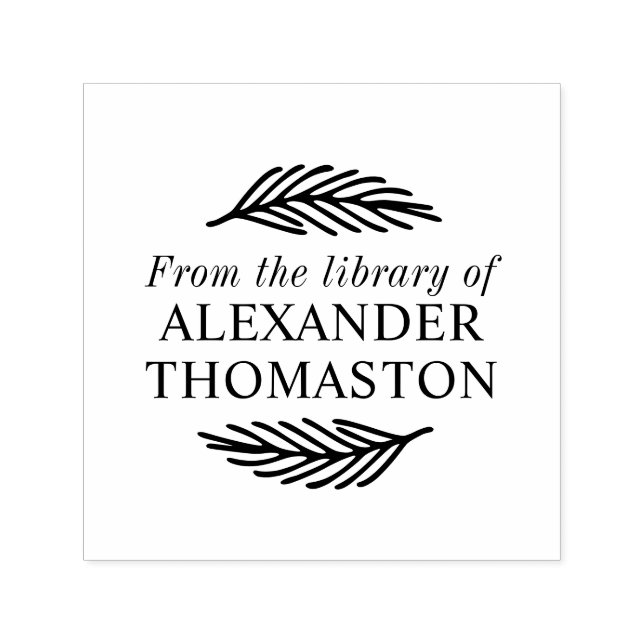 Botanische Pflanze Sprig #1 Permastempel (Design)