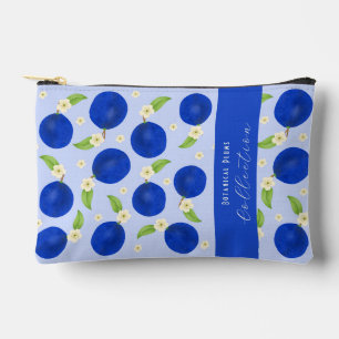 Botanische Pflaumen-Kollektion Blau Zubehörtasche