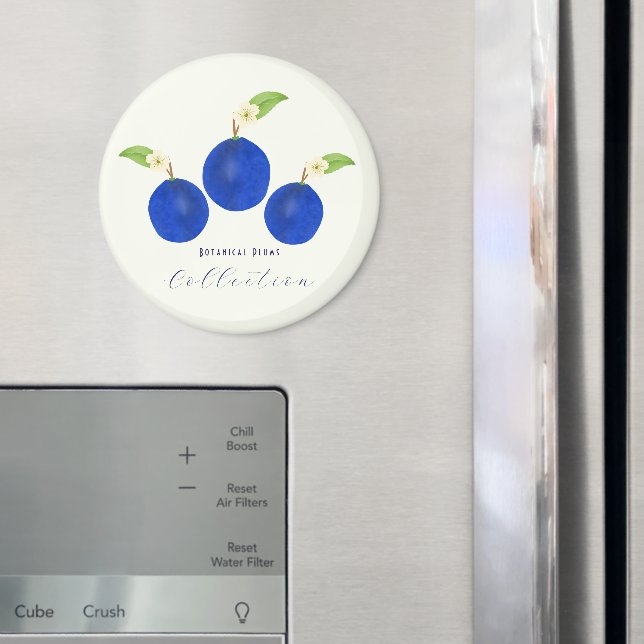 Botanische Pflaumen-Kollektion Magnet (In Situ (Kühlschrank))