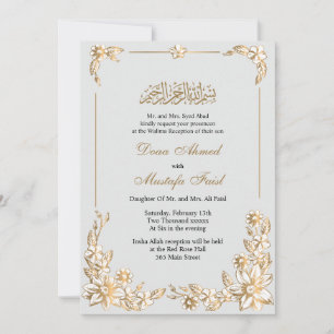 Botanische Pilzhochzeit Einladung