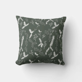 Botanische Pine Berry Green Kissen