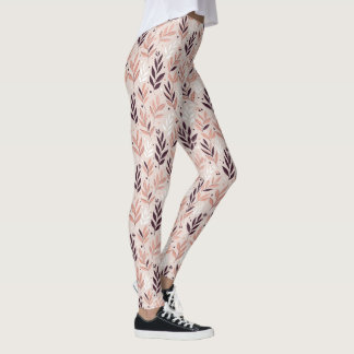 Botanische Print der Erde Leggings