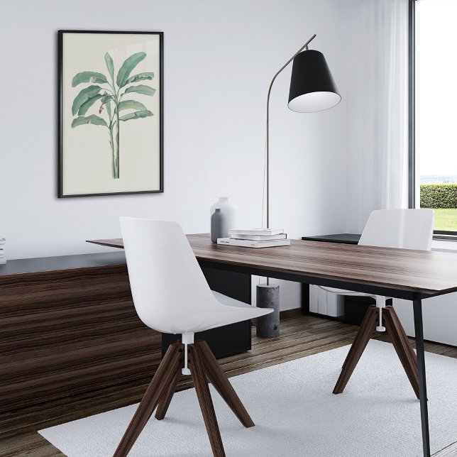 Botanische Printwerbung für antikes Wasser Poster (Antique Watercolor Botanical Print)