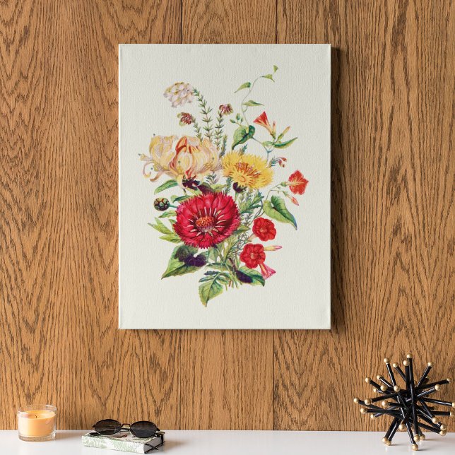 Botanische Printwerbung für antikes Wasser Poster (Antique Watercolor Botanical Print)