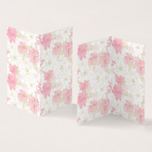 Botanische Rosa-Blume Visitenkarten