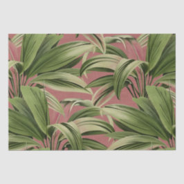 Botanische Rose der Vintagen Tropenpalme Seidenpapier