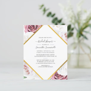 Botanische Rose Gold Brautparty