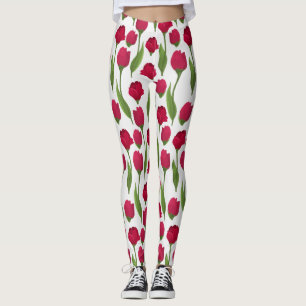 Botanische Rose in hübsch rosa Rosa Leggings
