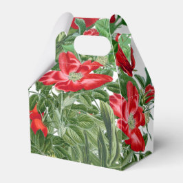 Botanische Rote Rose Peony Blume Blumengeweih Box Geschenkschachtel