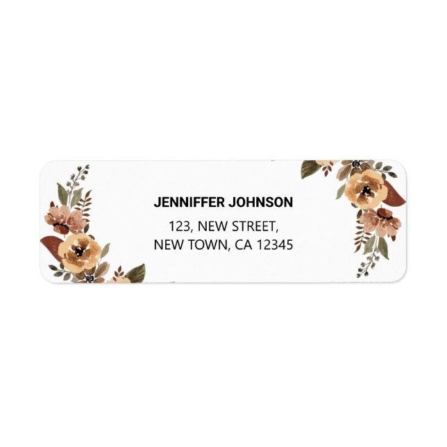 Botanische Rücksendeadresse (Vorne)