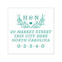 Botanische Rücksendeadresse für Hochzeiten