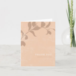 Botanische Schattenhochzeit Dankeschön-Karte - Ora Dankeskarte